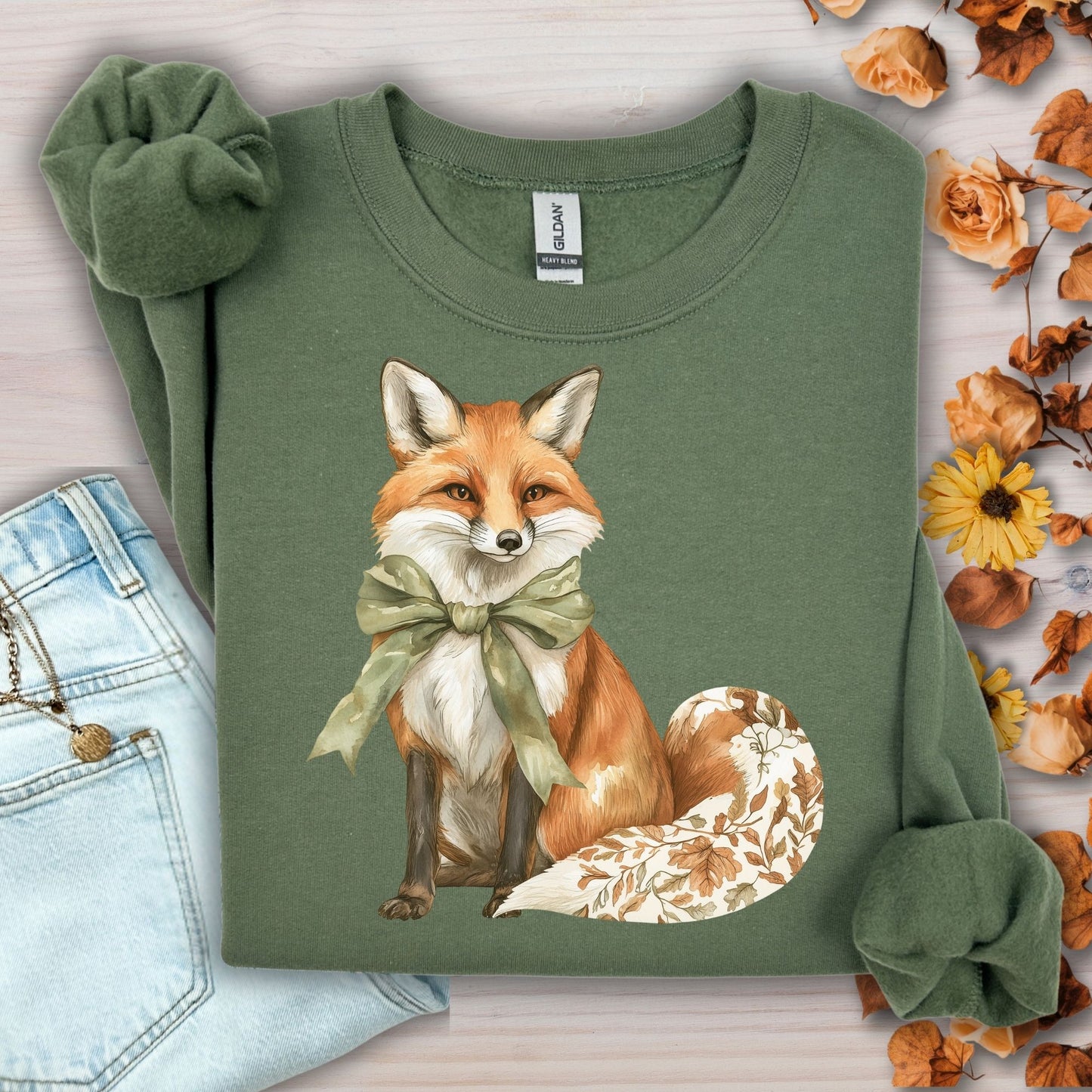 Boho Fall Fox Sweatshirt