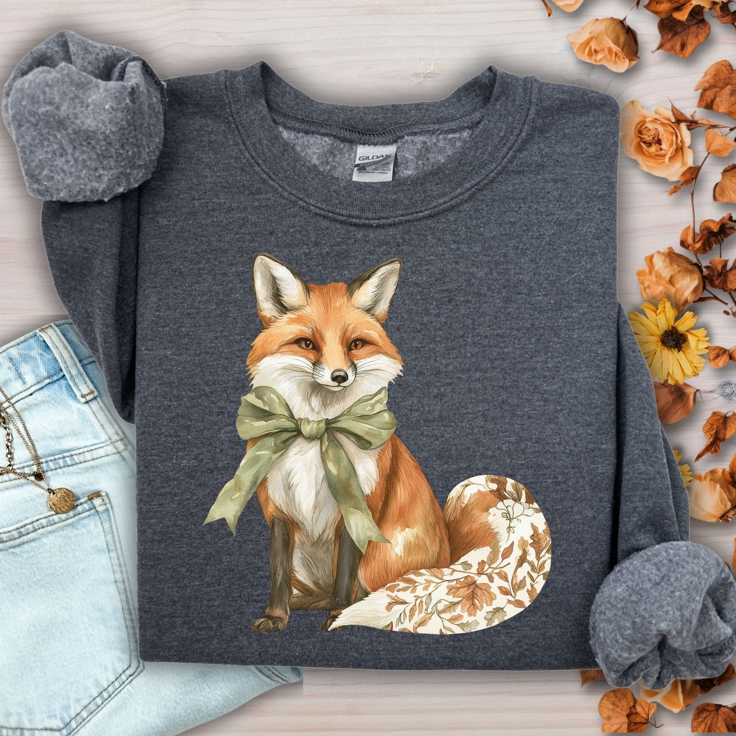 Boho Fall Fox Sweatshirt