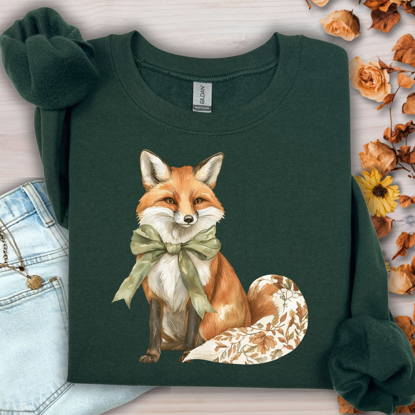 Boho Fall Fox Sweatshirt