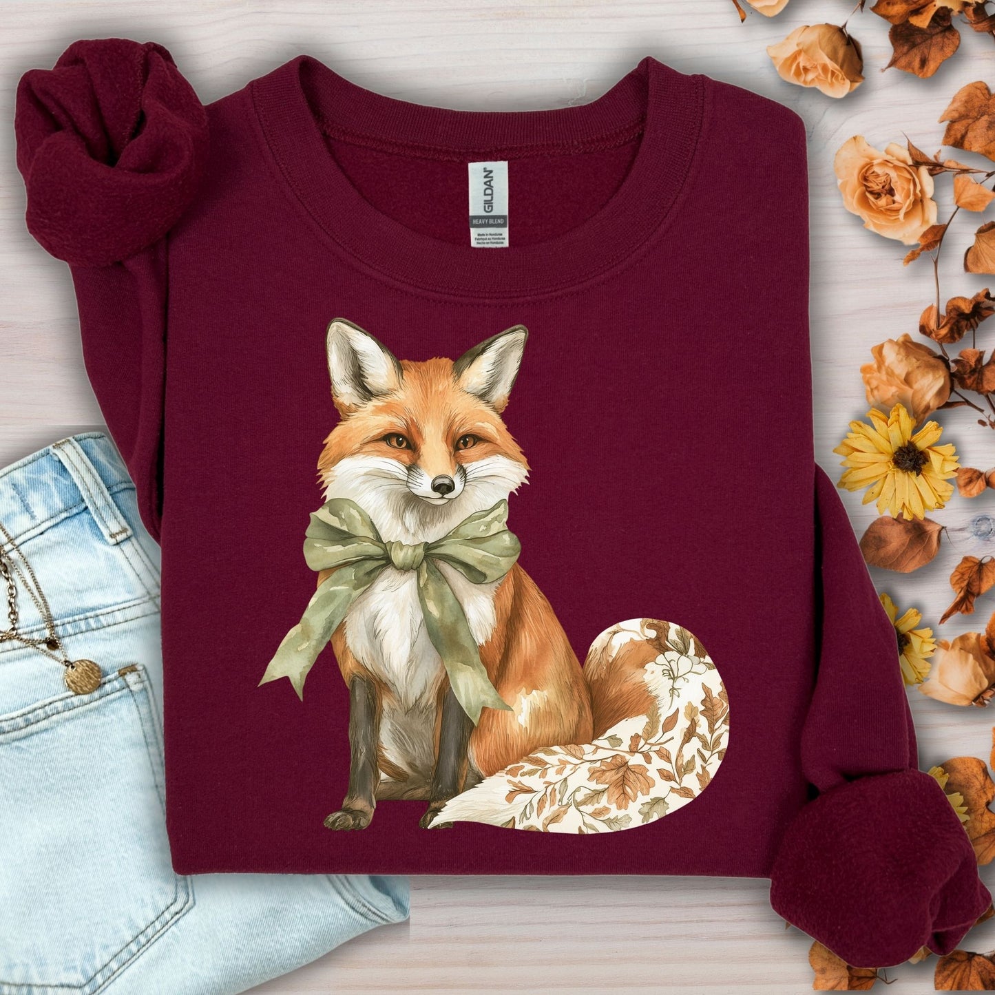 Boho Fall Fox Sweatshirt