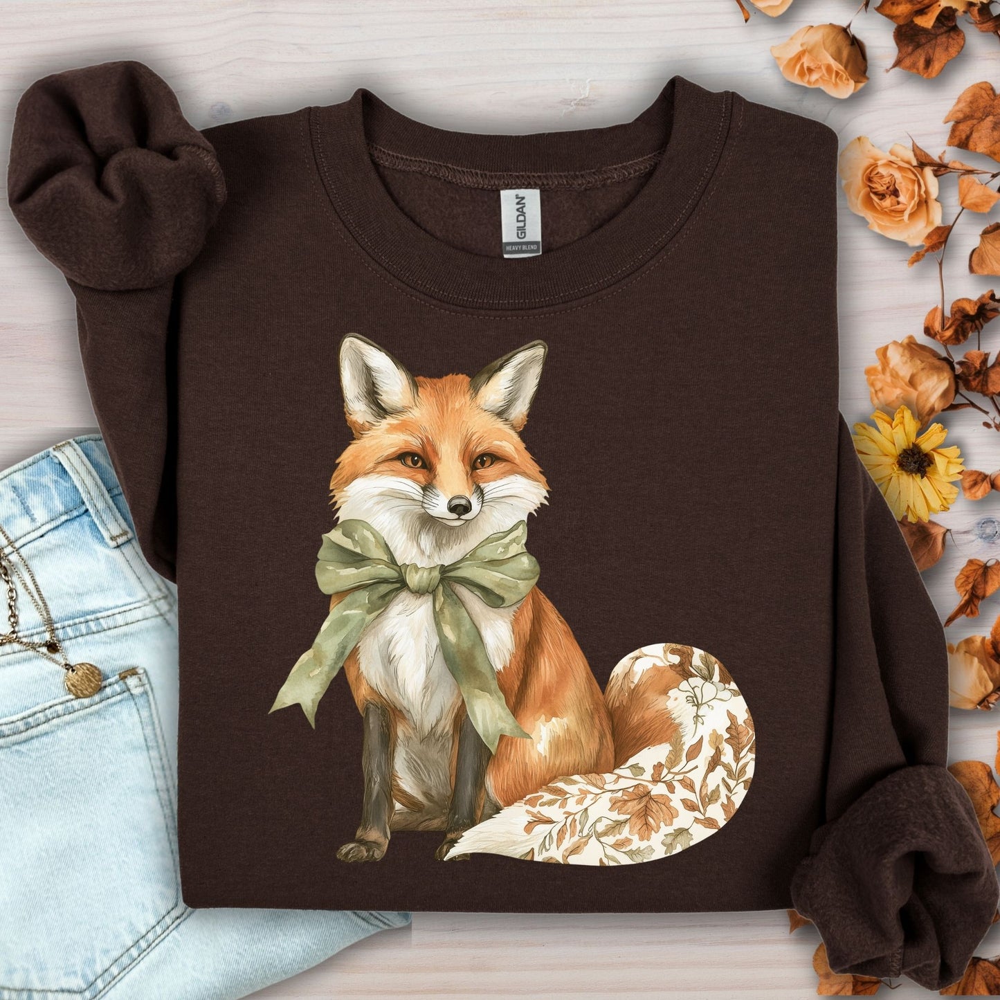 Boho Fall Fox Sweatshirt