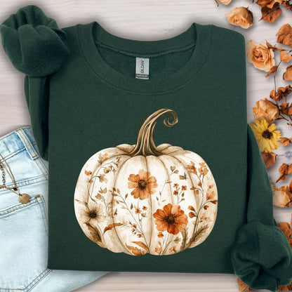 Boho Floral Pumpkin Sweatshirt