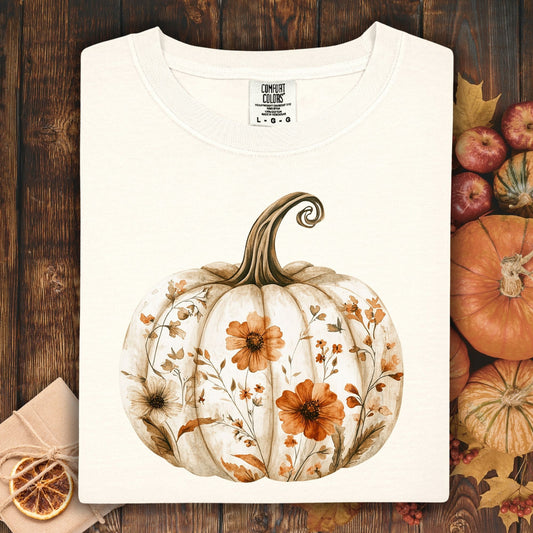 Boho Floral Pumpkin T-Shirt