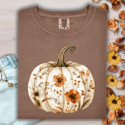 Boho Floral Pumpkin T-Shirt