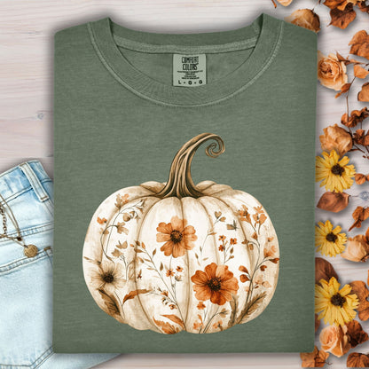 Boho Floral Pumpkin T-Shirt
