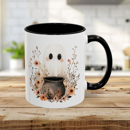 Boho Ghost & Floral Cauldron Mug (11/15oz)