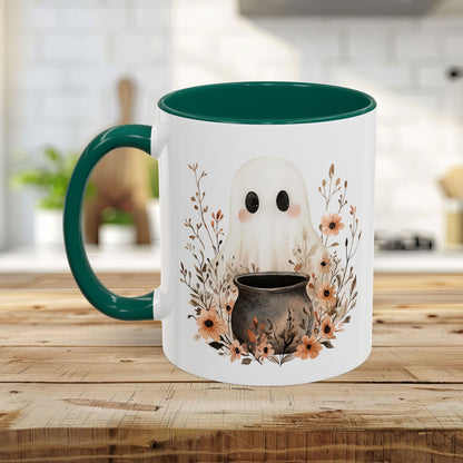 Boho Ghost & Floral Cauldron Mug (11/15oz)