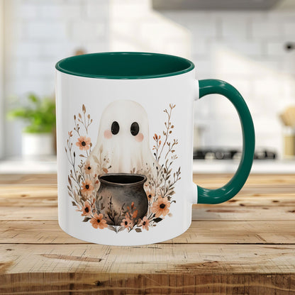 Boho Ghost & Floral Cauldron Mug (11/15oz)