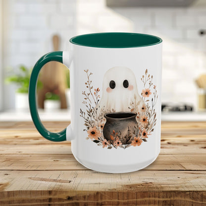 Boho Ghost & Floral Cauldron Mug (11/15oz)