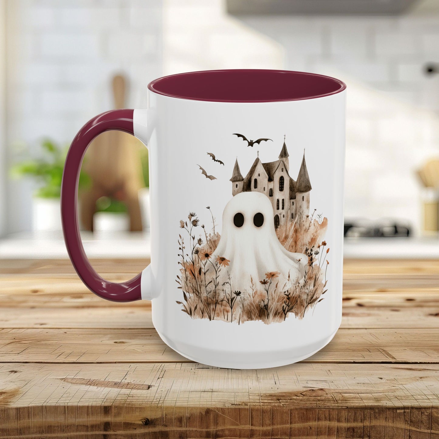 Boho Ghost & Haunted House Mug (11/15oz)