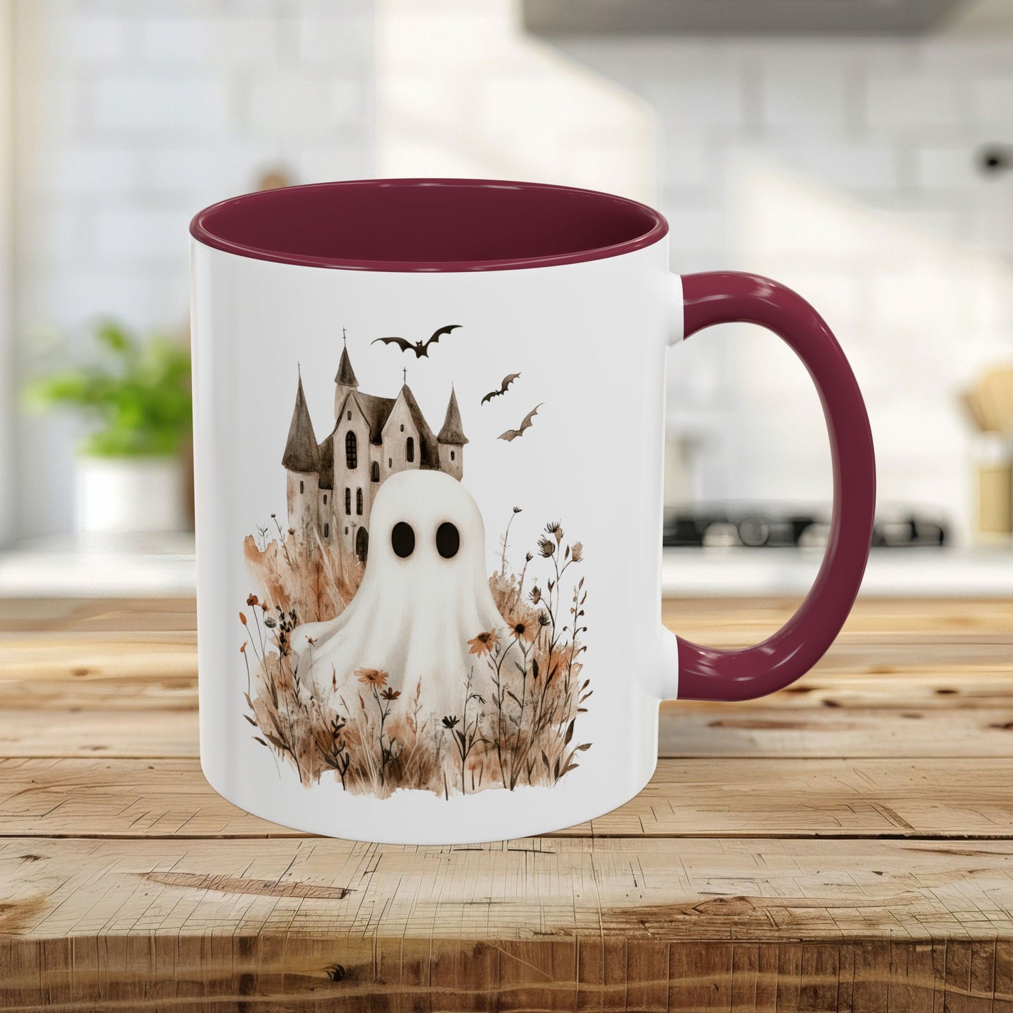 Boho Ghost & Haunted House Mug (11/15oz)