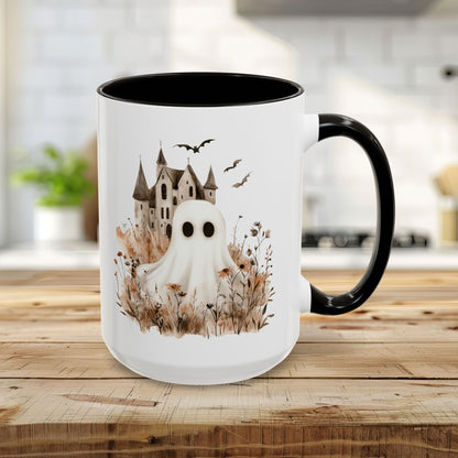 Boho Ghost & Haunted House Mug (11/15oz)