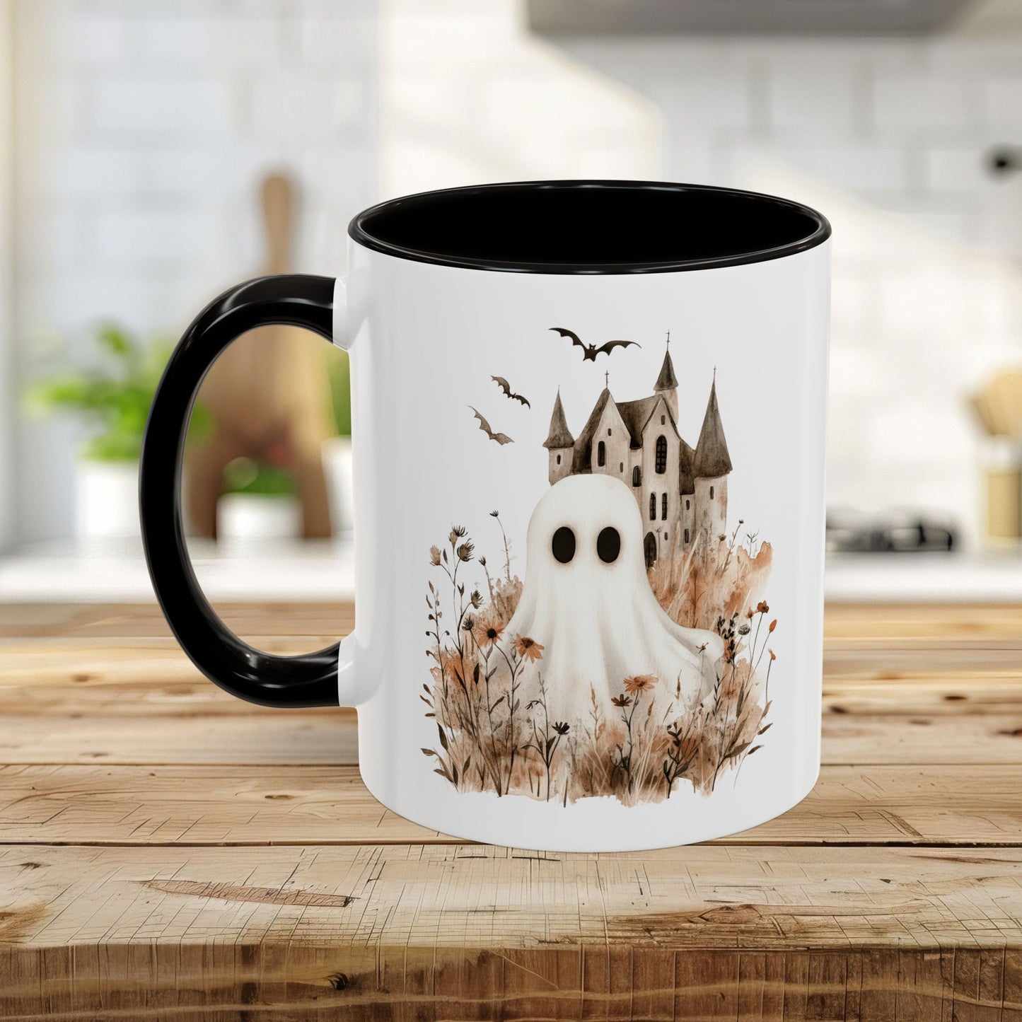 Boho Ghost & Haunted House Mug (11/15oz)