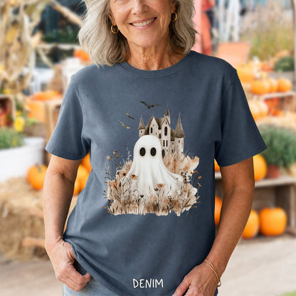 Boho Ghost & Haunted House T-Shirt