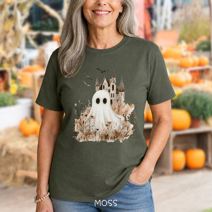 Boho Ghost & Haunted House T-Shirt