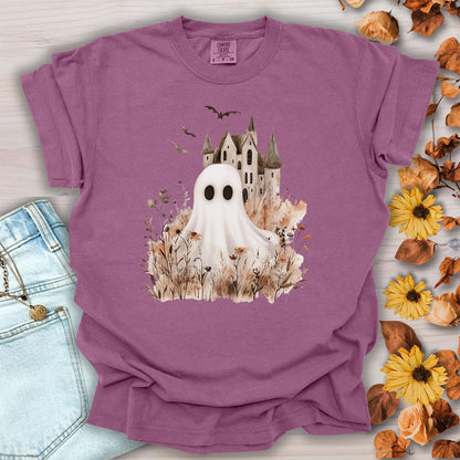 Boho Ghost & Haunted House T-Shirt