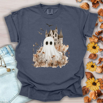 Boho Ghost & Haunted House T-Shirt
