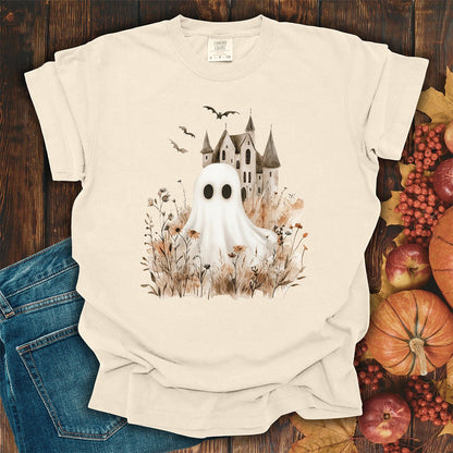 Boho Ghost & Haunted House T-Shirt