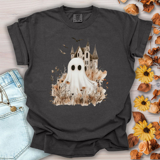 Boho Ghost & Haunted House T-Shirt