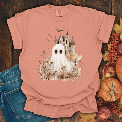 Boho Ghost & Haunted House T-Shirt