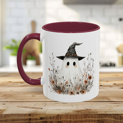 Boho Ghost Witch with Wildflowers Mug (11/15oz)