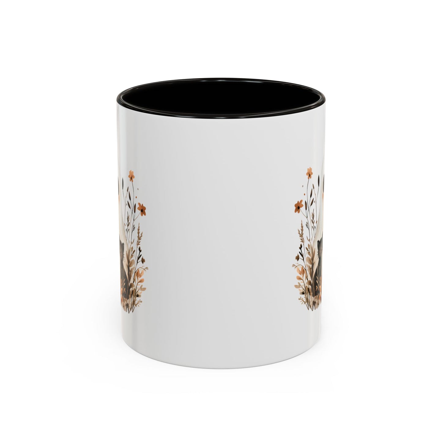 Boho Ghost and Black Cat Mug (11/15oz)