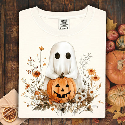 Boho Ghost and Pumpkin Tee