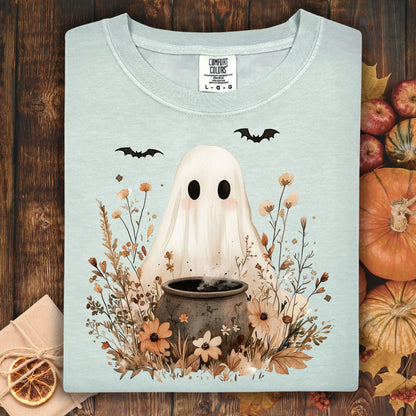 Boho Ghost with Cauldron T-Shirt