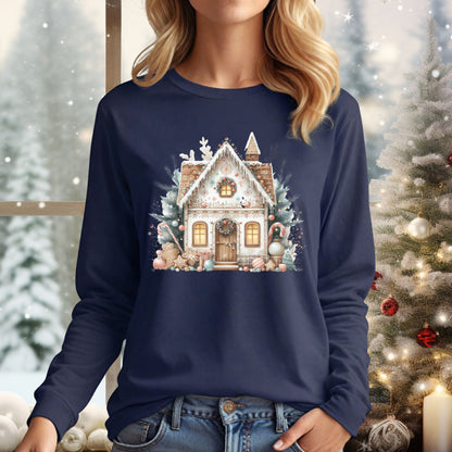 Boho Gingerbread House Long Sleeve Tee