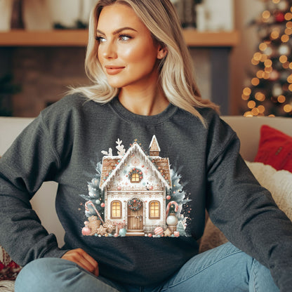 Boho Gingerbread House Sweatshirt