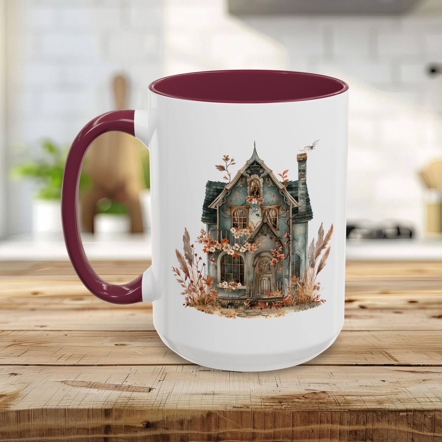 Boho Haunted Victorian House Mug (11/15oz)