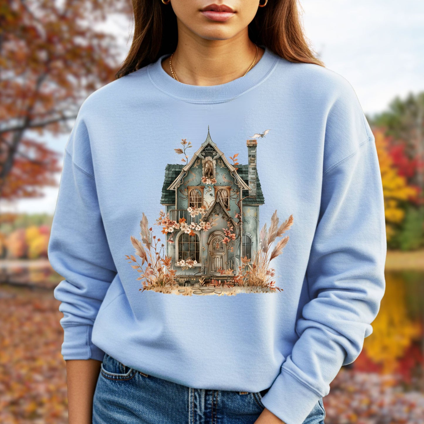 Boho Haunted Victorian House Sweatshirt