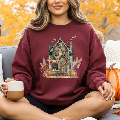 Boho Haunted Victorian House Sweatshirt