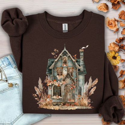 Boho Haunted Victorian House Sweatshirt
