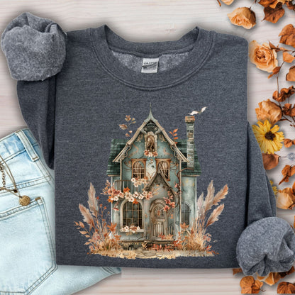 Boho Haunted Victorian House Sweatshirt