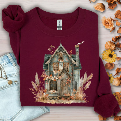 Boho Haunted Victorian House Sweatshirt