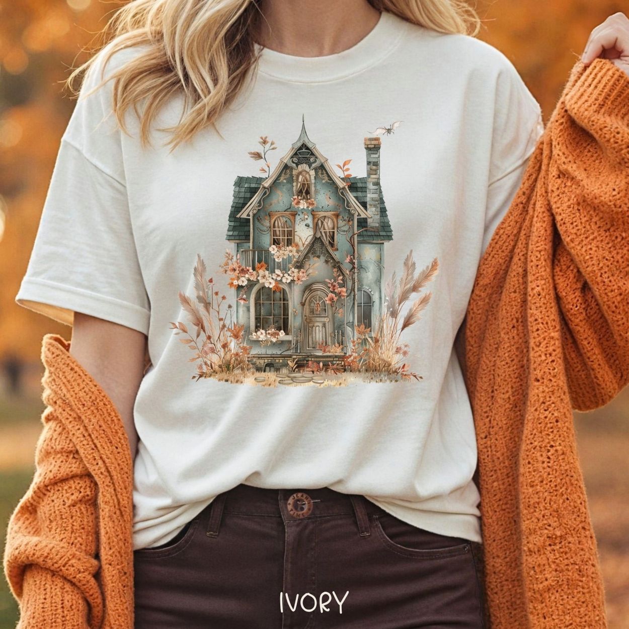 Boho Haunted Victorian House T-Shirt