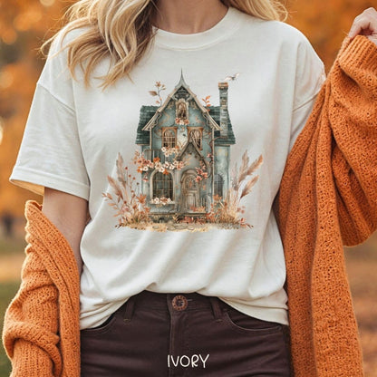 Boho Haunted Victorian House T-Shirt