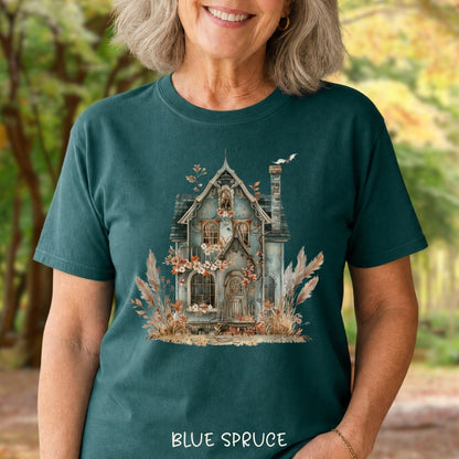 Boho Haunted Victorian House T-Shirt