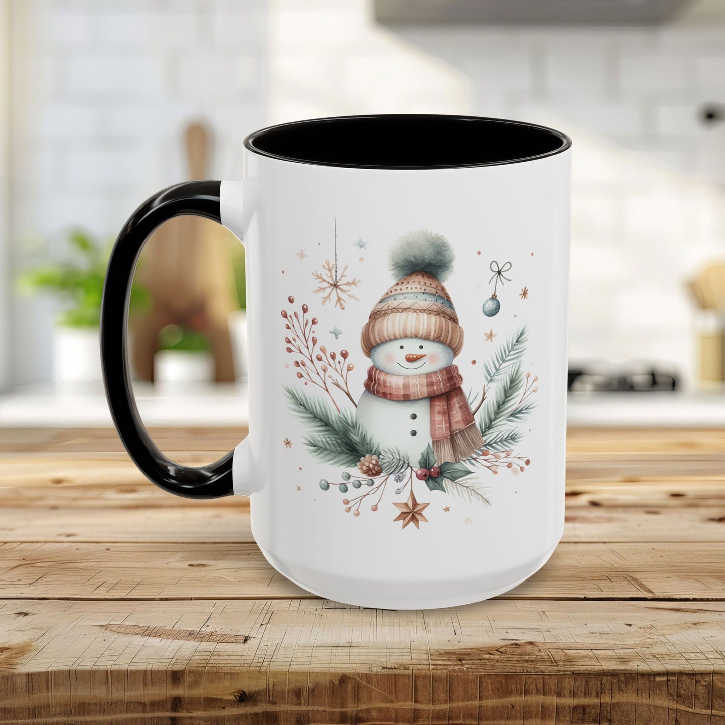Boho Nordic Snowman 11 & 15 oz. Mug