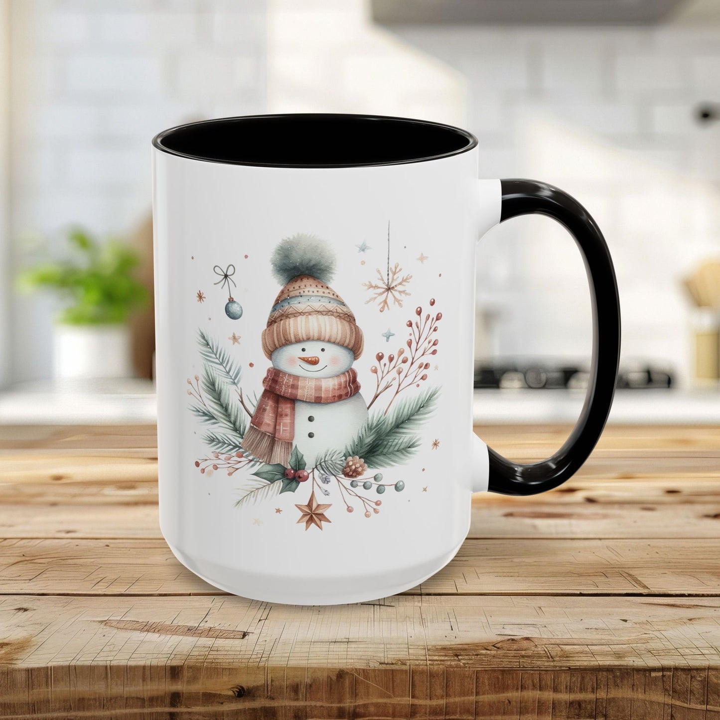 Boho Nordic Snowman 11 & 15 oz. Mug