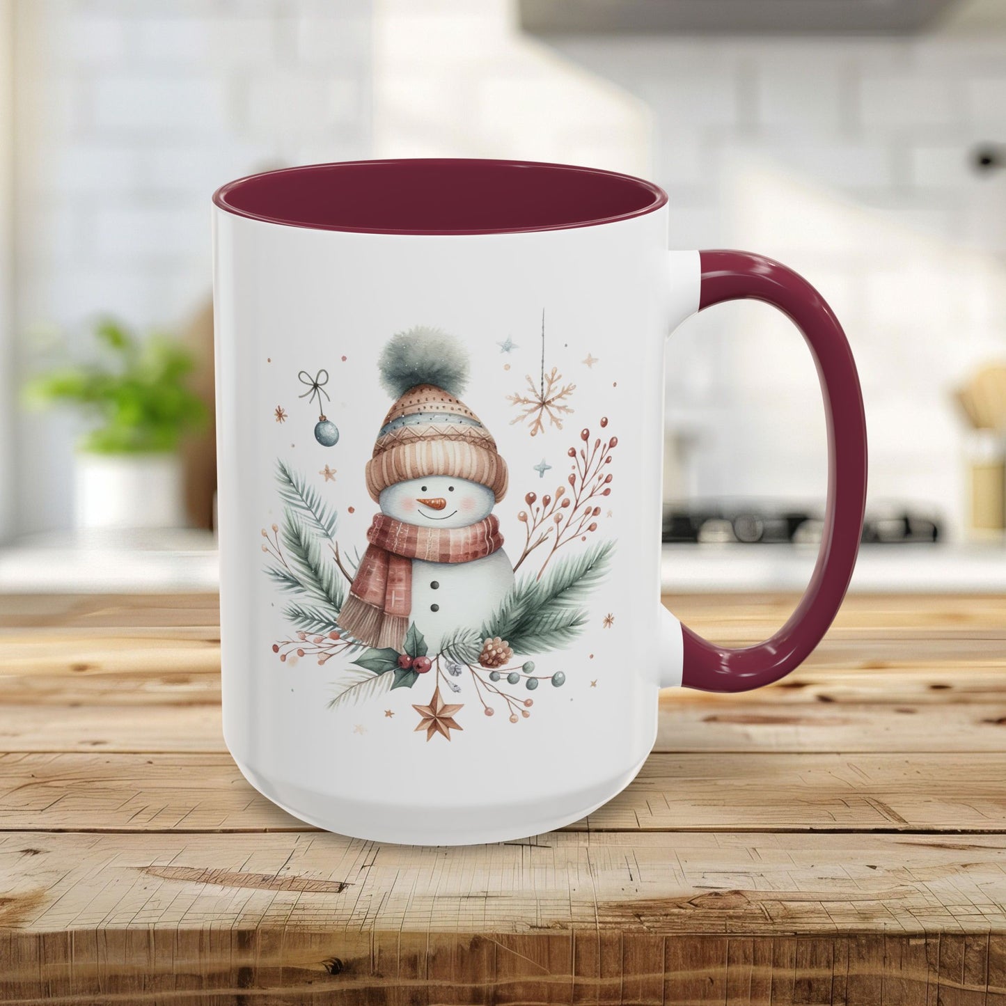 Boho Nordic Snowman 11 & 15 oz. Mug