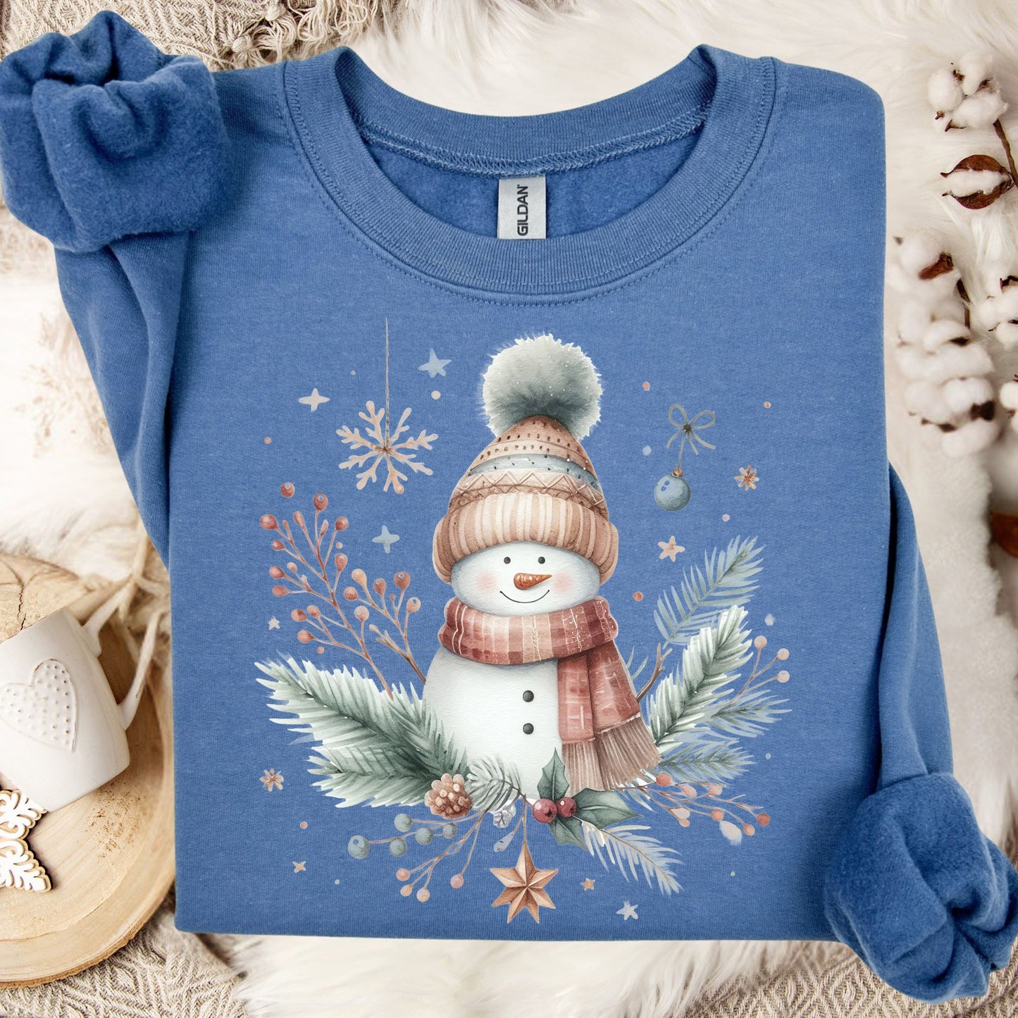 Boho Nordic Snowman Sweatshirt