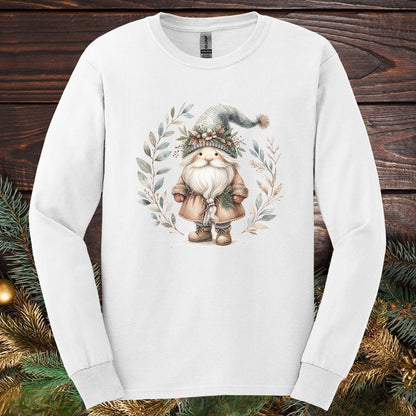 Boho Nordic St. Nick Gnome Long Sleeve Tee