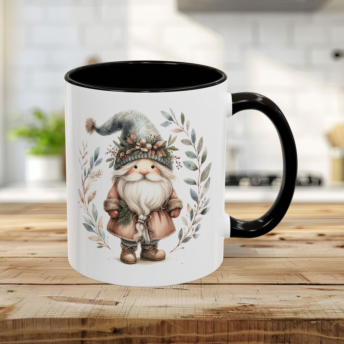 Boho Nordic St. Nick Gnome Mug (11/15oz)