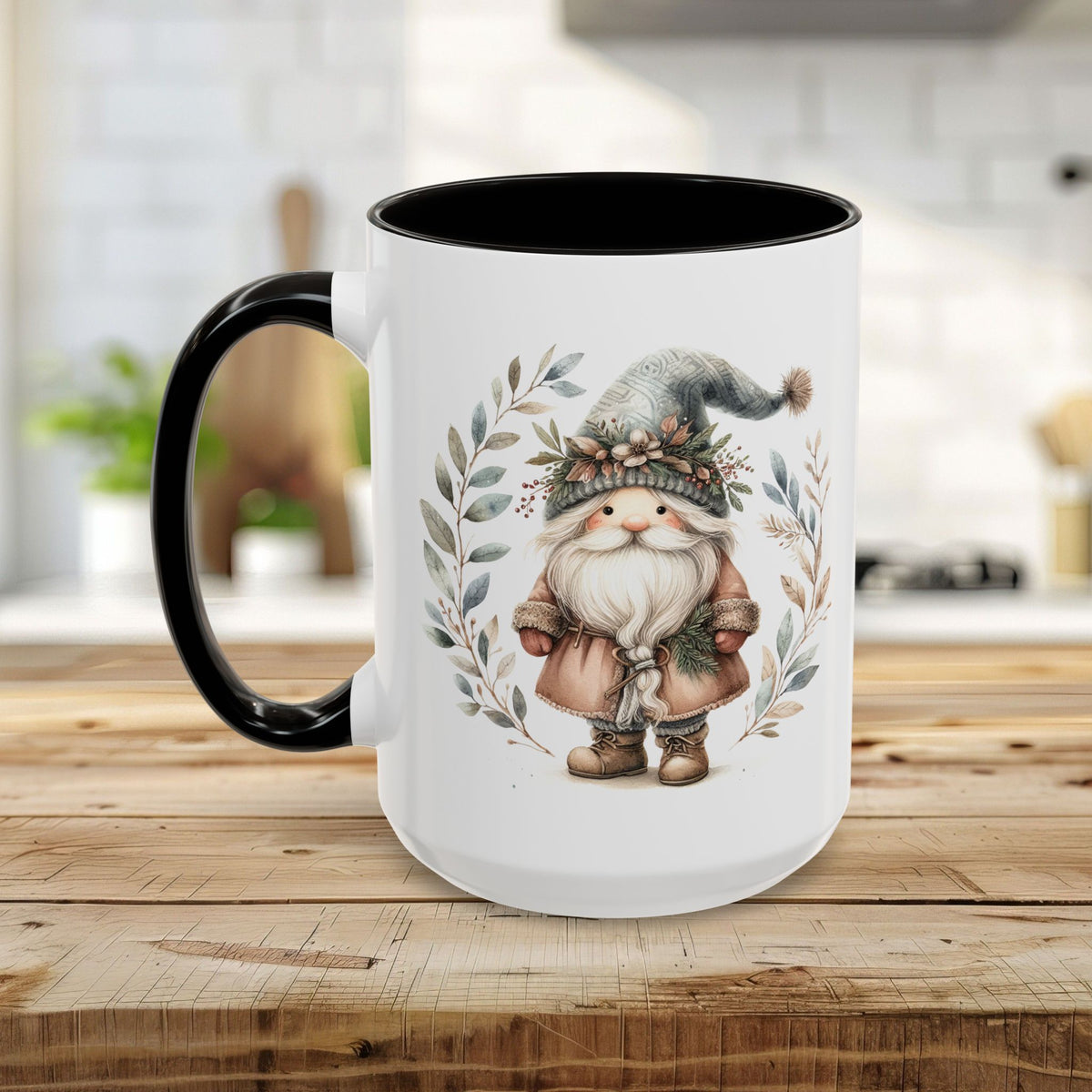 Boho Nordic St. Nick Gnome Mug (11/15oz)