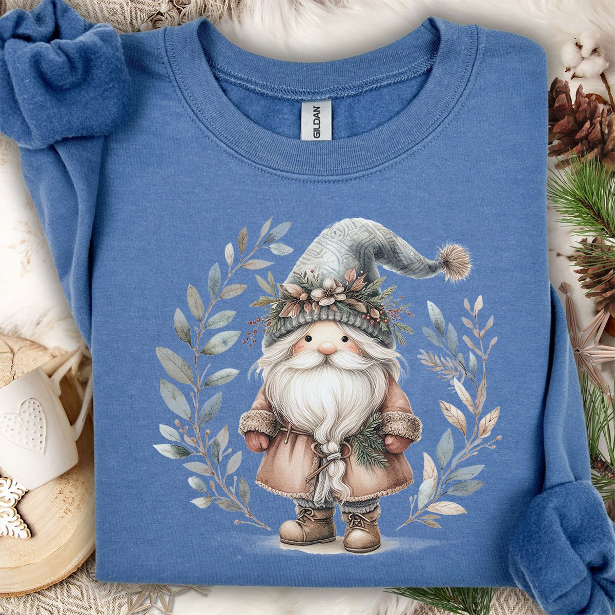 Boho Nordic St. Nick Gnome Sweatshirt