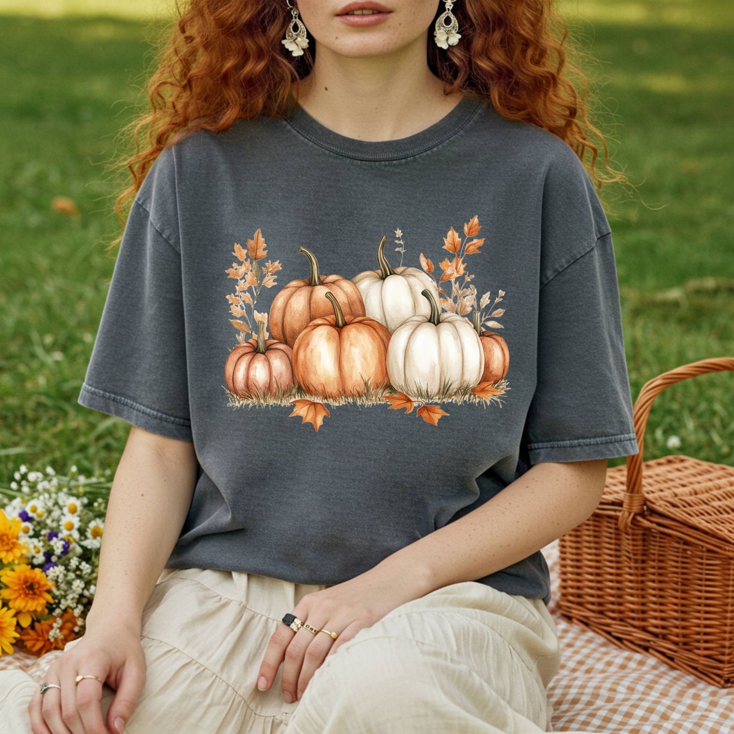 Boho Pumpkin Patch T-Shirt