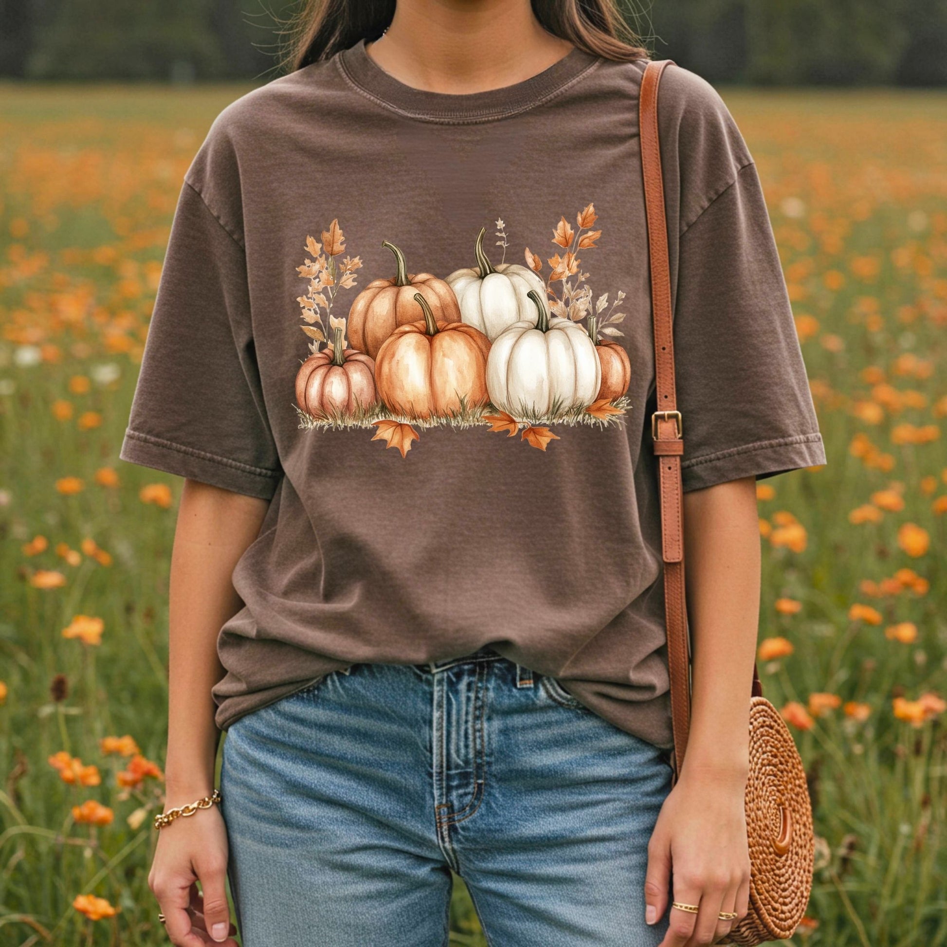 Boho Pumpkin Patch T-Shirt