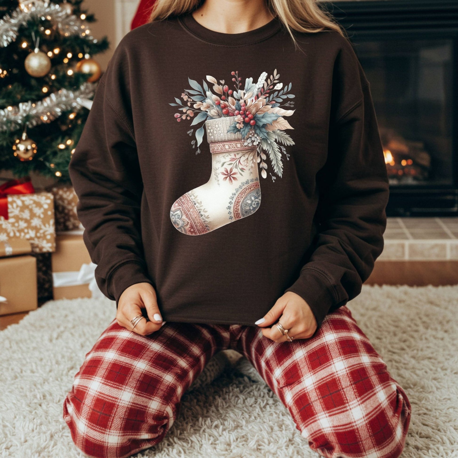 Boho Stocking Sweatshirt